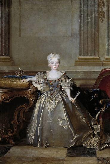  Portrait of the Mariana Victoria of Spain, Infanta of Spain and future Queen of Portugal; eldest daughter of Philip V of Spain and his second wife Eli